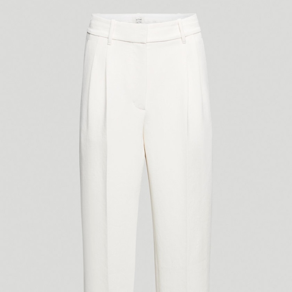 aritzia Wilfred effortless cropped pants light birch
